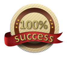 100% success badge